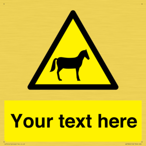 Custom warning horses